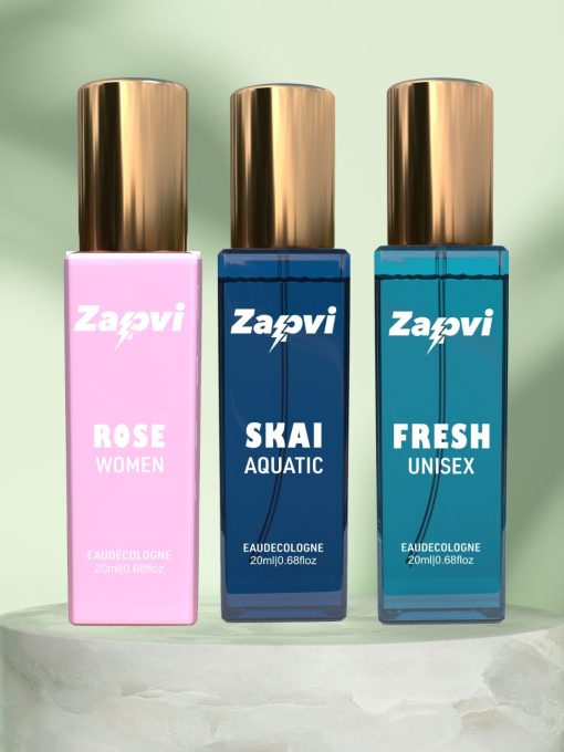 Elegance Meets Freshness Perfume Set: Rose Women, Skai Aquatic, Fresh Unisex Trio Edge Zapvi