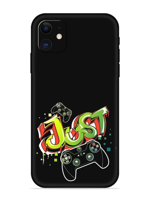 Graffiti Gamepad Illustration Embossed Soft Silicone Case for Apple Iphone 11 Edge Zapvi