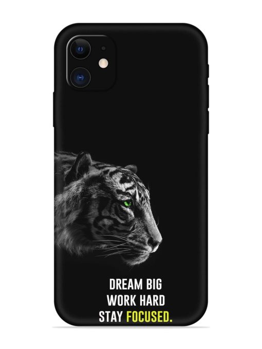 Dream Big Work Hard Embossed Soft Silicone Case for Apple Iphone 11 Edge Zapvi