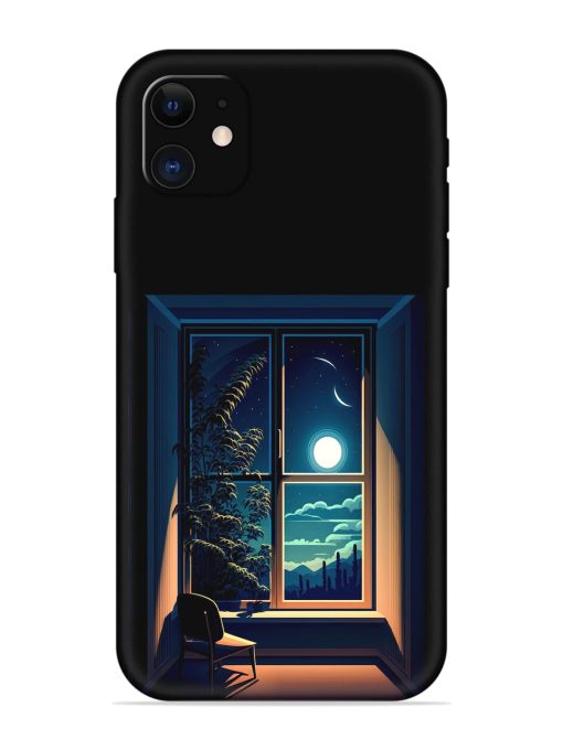 Night View At Window Embossed Soft Silicone Case for Apple Iphone 11 Edge Zapvi