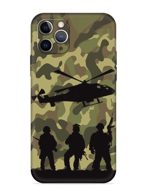 Army Heros Embossed Soft Silicone Case for Apple Iphone 11 Pro Edge Zapvi