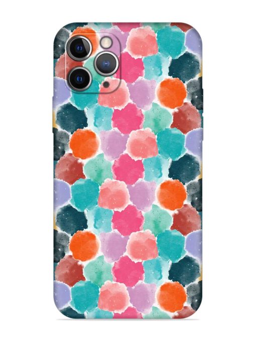 Colorful Seamless Pattern Embossed Soft Silicone Case for Apple Iphone 11 Pro Edge Zapvi