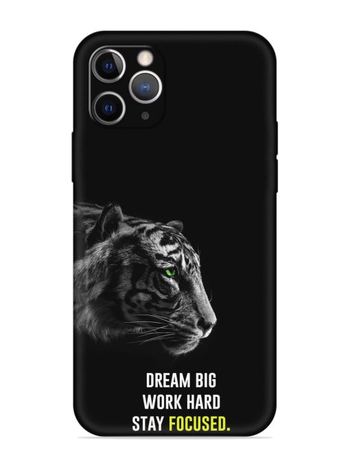 Dream Big Work Hard Embossed Soft Silicone Case for Apple Iphone 11 Pro Edge Zapvi