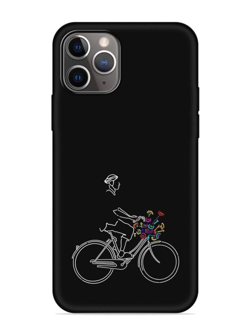 Minimalist Cycle Art Embossed Soft Silicone Case for Apple Iphone 11 Pro Max Edge Zapvi