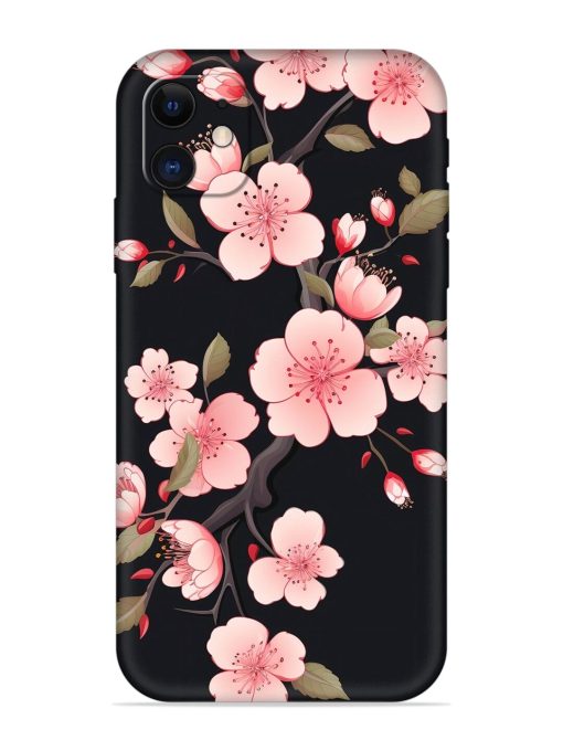 Cherry Blossom Embossed Soft Silicone Case for Apple Iphone 12 Edge Zapvi