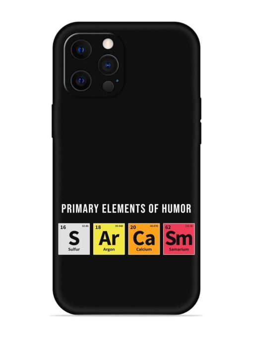 Primary Elements Humor Embossed Soft Silicone Case for Apple Iphone 12 Pro Edge Zapvi