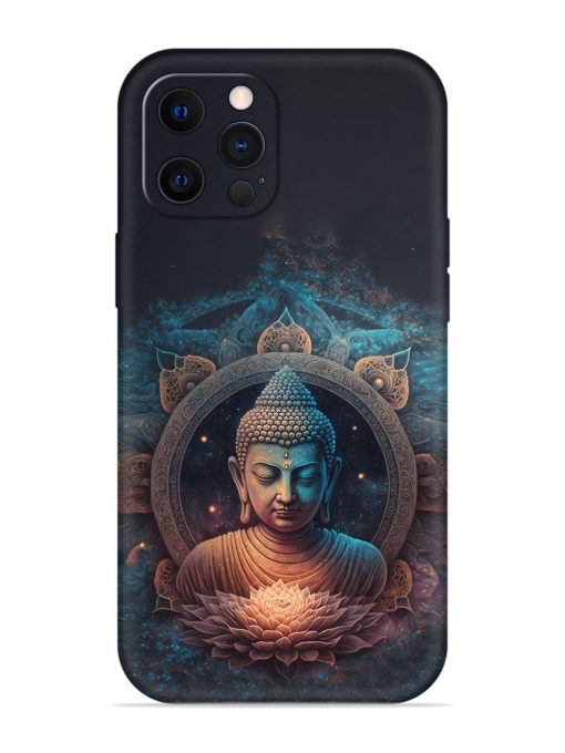 Gautam Buddha Embossed Soft Silicone Case for Apple Iphone 12 Pro Edge Zapvi