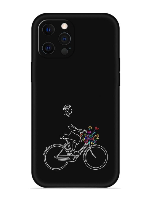 Minimalist Cycle Art Embossed Soft Silicone Case for Apple Iphone 12 Pro Edge Zapvi