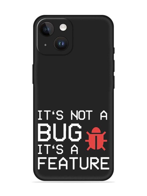 Not Bug Feature Embossed Soft Silicone Case for Apple Iphone 14 Edge Zapvi