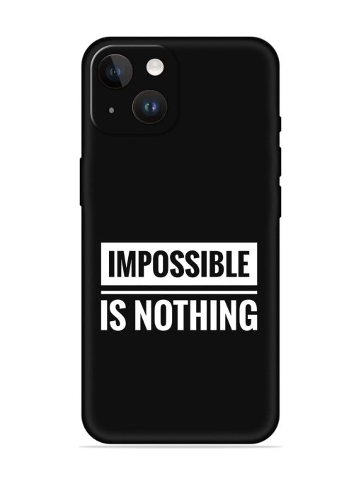 Impossible Is Nothing Embossed Soft Silicone Case for Apple Iphone 14 Edge Zapvi