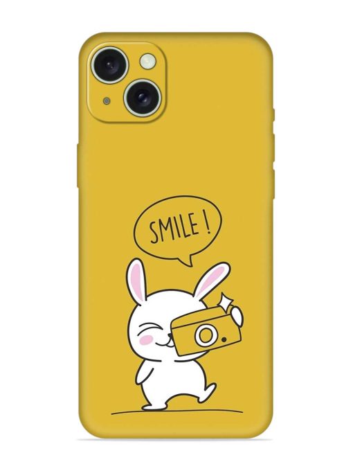 Hey Smile Please Embossed Soft Silicone Case for Apple Iphone 15 Plus Edge Zapvi