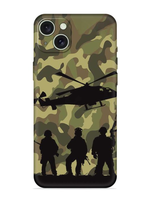 Army Heros Embossed Soft Silicone Case for Apple Iphone 15 Plus Edge Zapvi