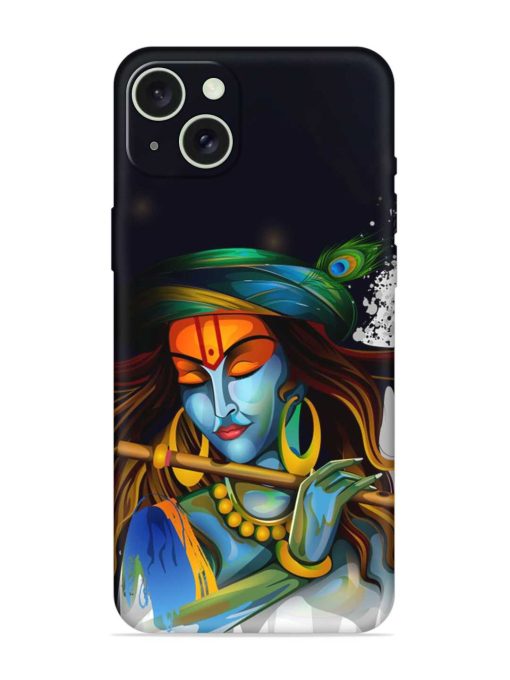 Krishna Art Embossed Soft Silicone Case for Apple Iphone 15 Plus Edge Zapvi