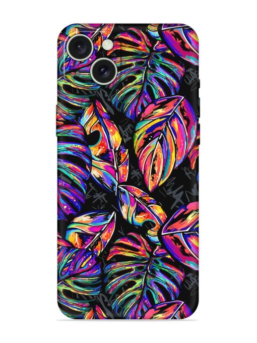 Tropical Seamless Vector Embossed Soft Silicone Case for Apple Iphone 15 Plus Edge Zapvi