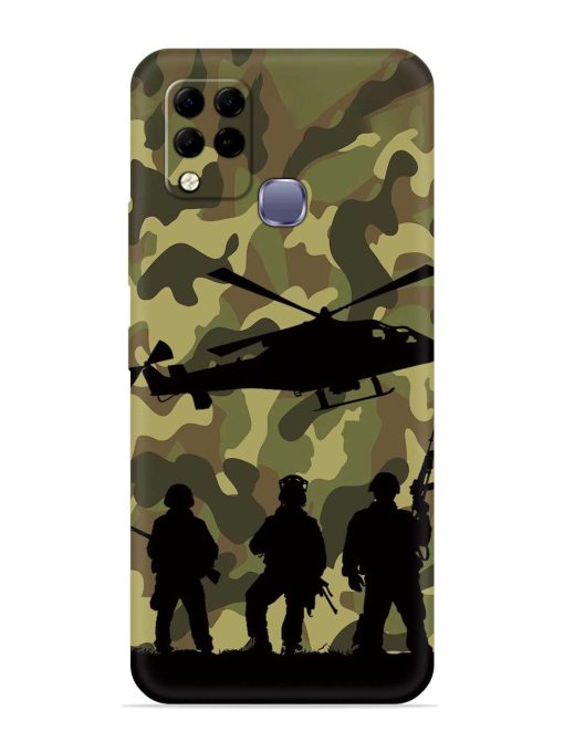 Army Heros Embossed Soft Silicone Case for Infinix Hot 10S Edge Zapvi