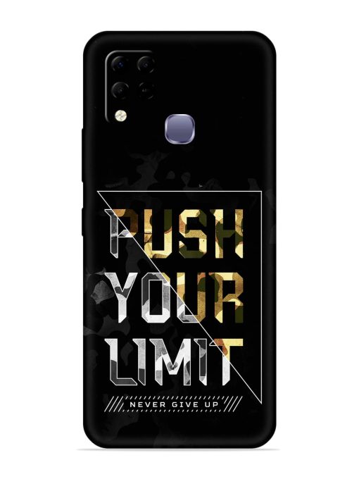 Push Your Limits Embossed Soft Silicone Case for Infinix Hot 10S Edge Zapvi