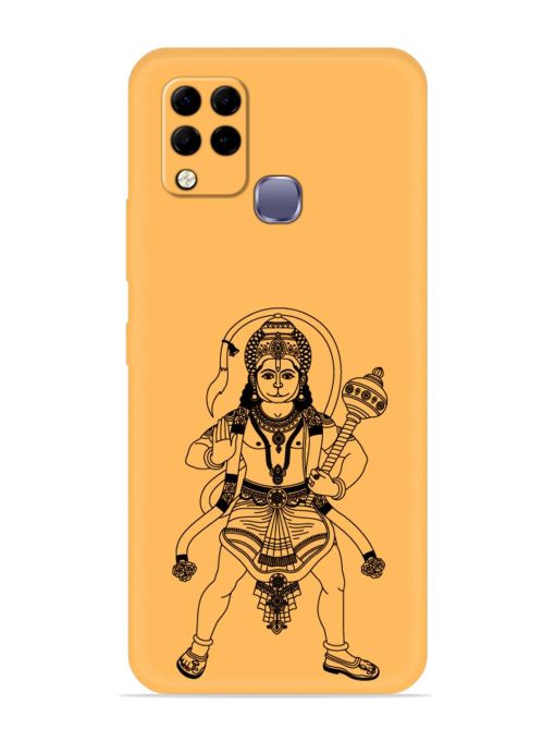 Indian God Hanuman Embossed Soft Silicone Case for Infinix Hot 10S Edge Zapvi