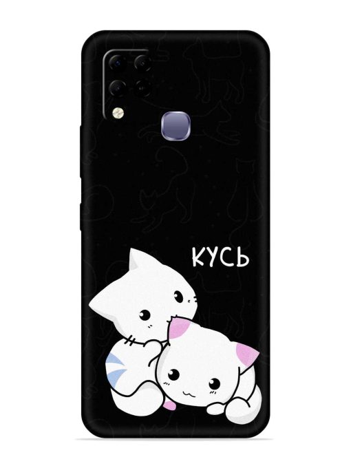 Kycb Cat Embossed Soft Silicone Case for Infinix Hot 10S Edge Zapvi