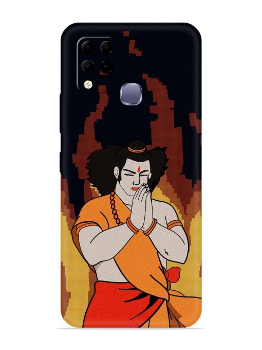 Shree Ram Vector Embossed Soft Silicone Case for Infinix Hot 10S Edge Zapvi