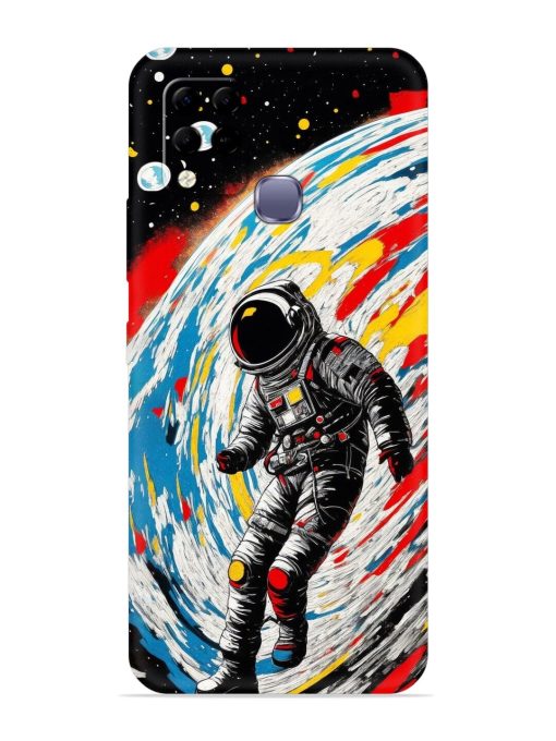 Astronaut Art Embossed Soft Silicone Case for Infinix Hot 10S Edge Zapvi