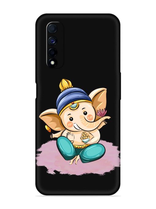 Bal Ganesh Vector Art Embossed Soft Silicone Case for Realme Narzo 30 (4G) Edge Zapvi