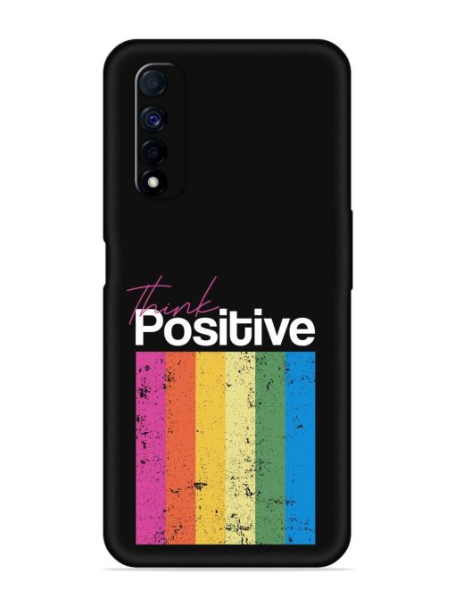 Think Positive Typography Embossed Soft Silicone Case for Realme Narzo 30 (4G) Edge Zapvi