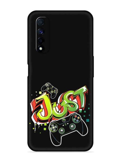 Graffiti Gamepad Illustration Embossed Soft Silicone Case for Realme Narzo 30 (4G) Edge Zapvi