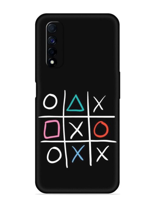 Super Neon Tic-Tac-Toe Embossed Soft Silicone Case for Realme Narzo 30 (4G) Edge Zapvi