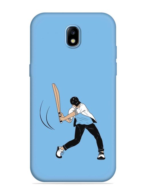 Cricket Gully Boy Embossed Soft Silicone Case for Samsung Galaxy J7 (2017) Edge Zapvi