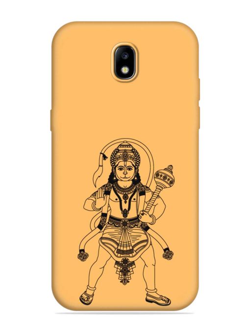 Indian God Hanuman Embossed Soft Silicone Case for Samsung Galaxy J7 (2017) Edge Zapvi