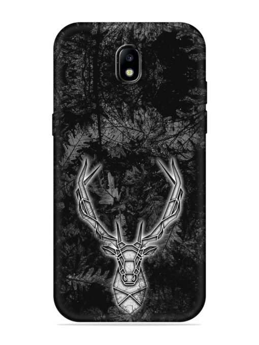 Ancient Deer Embossed Soft Silicone Case for Samsung Galaxy J7 (2017) Edge Zapvi