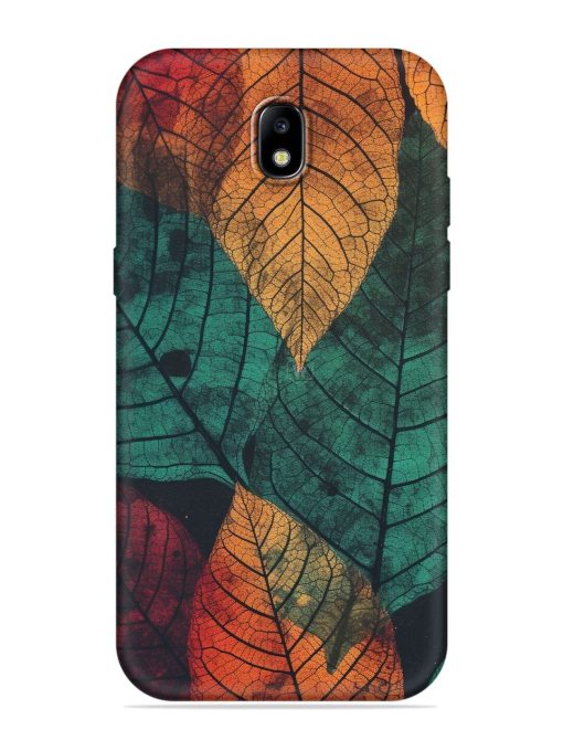 Leaves Artwork Embossed Soft Silicone Case for Samsung Galaxy J7 (2017) Edge Zapvi