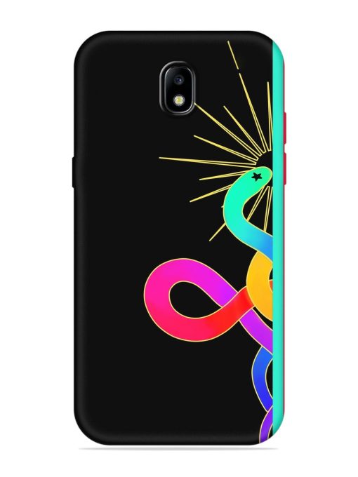 Art Geometric Abstraction Embossed Soft Silicone Case for Samsung Galaxy J7 (2017) Edge Zapvi