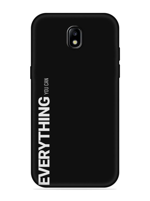 Everything You Can Embossed Soft Silicone Case for Samsung Galaxy J7 (2017) Edge Zapvi