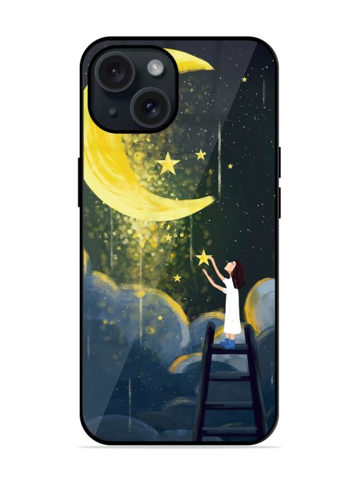 Moonlight Healing Night Illustration Glossy Metal TPU Case Edge Zapvi