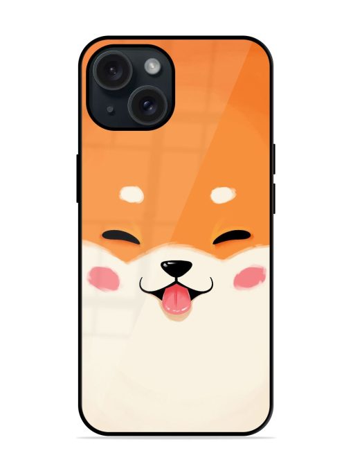 Cute Dog Face Vector Glossy Metal TPU Case Edge Zapvi