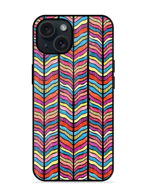 Zigzag Vertica Art Glossy Metal TPU Case Edge Zapvi