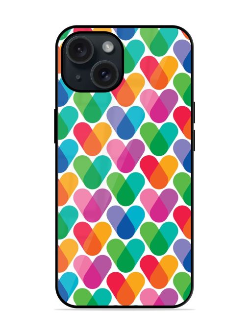 Overlapping Colors Colorful Glossy Metal TPU Case Edge Zapvi