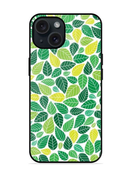 Abstract Colorful Leaves Glossy Metal TPU Case Edge Zapvi