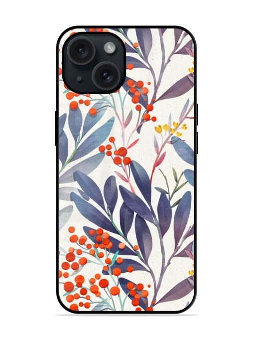 Seamless Floral Pattern Glossy Metal TPU Case Edge Zapvi