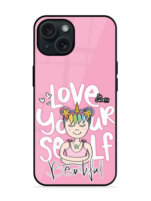 Love Yourself Text Glossy Metal TPU Case Edge Zapvi