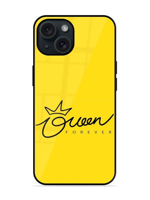 Queen Typography Crown Glossy Metal TPU Case Edge Zapvi