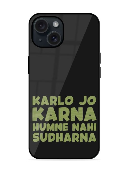 Humorous Hindi Quote Glossy Metal TPU Case Edge Zapvi