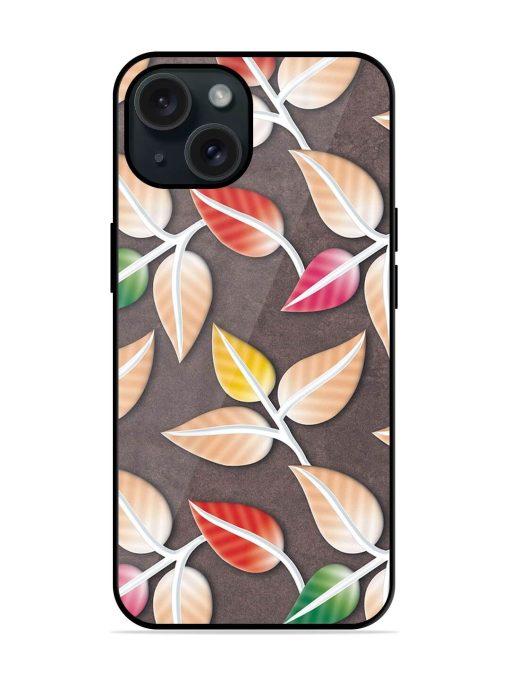 Colorful Leaf Wall Glossy Metal TPU Case Edge Zapvi