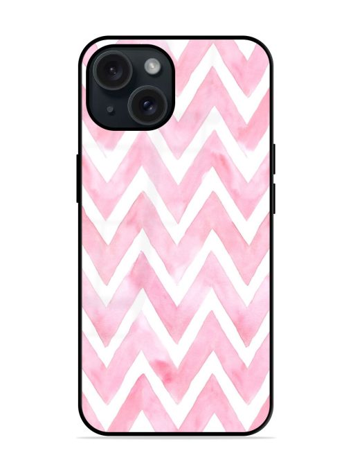 Chevron Pink Color Glossy Metal TPU Case Edge Zapvi