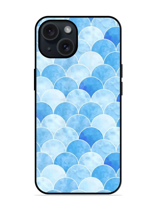 Seamless Watercolor Scales Glossy Metal TPU Case Edge Zapvi