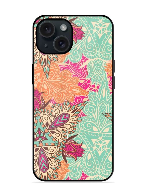 Mandala Vector Pattern Glossy Metal TPU Case Edge Zapvi