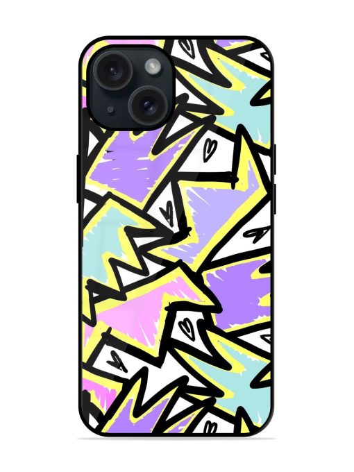 Cute Seamless Pattern Glossy Metal TPU Case Edge Zapvi