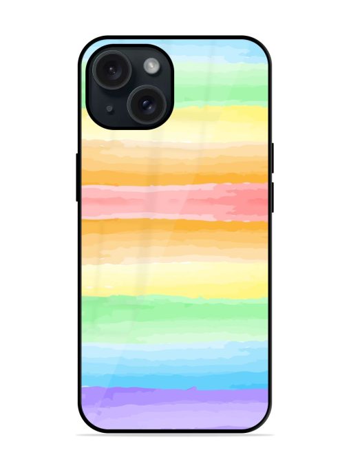 Watercolor Brush Stroke Glossy Metal TPU Case Edge Zapvi