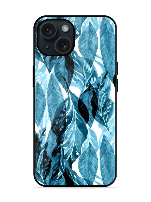 Leaves Pattern Jungle Glossy Metal TPU Case Edge Zapvi